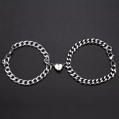 Magnetic Heart Couple Bracelet