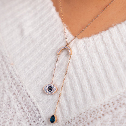 Dangling Evil Eye Necklace