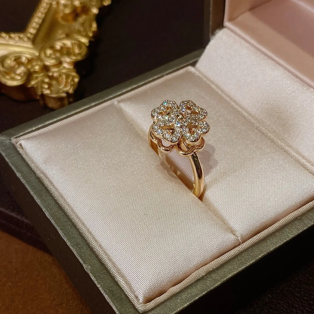 DY Elements Reversible Swivel Ring in 18K Yellow Gold with Diamonds, 15mm |  David Yurman